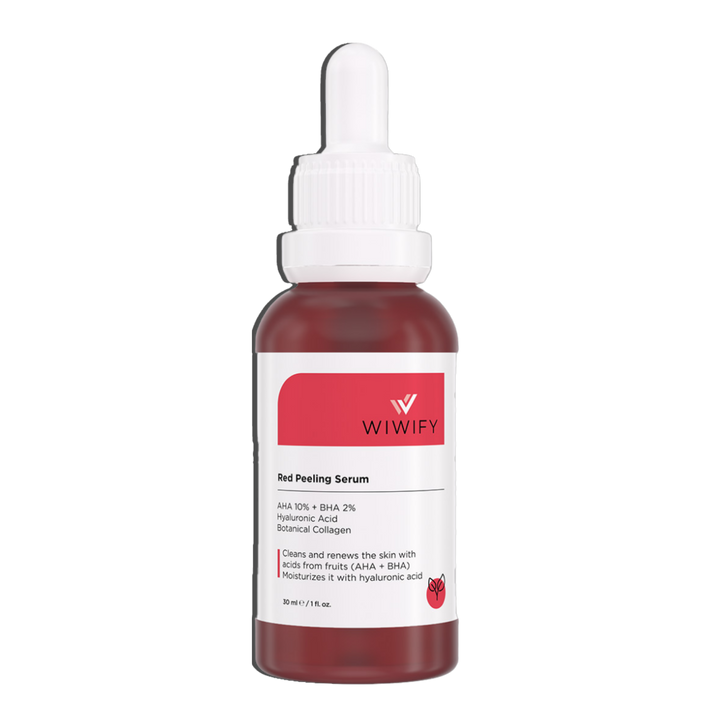 Akne Karşıtı ve Gözenek Sıkılaştırıcı, Aha + Bha Red Peeling Cilt Serumu 30 ml | Wiwify
