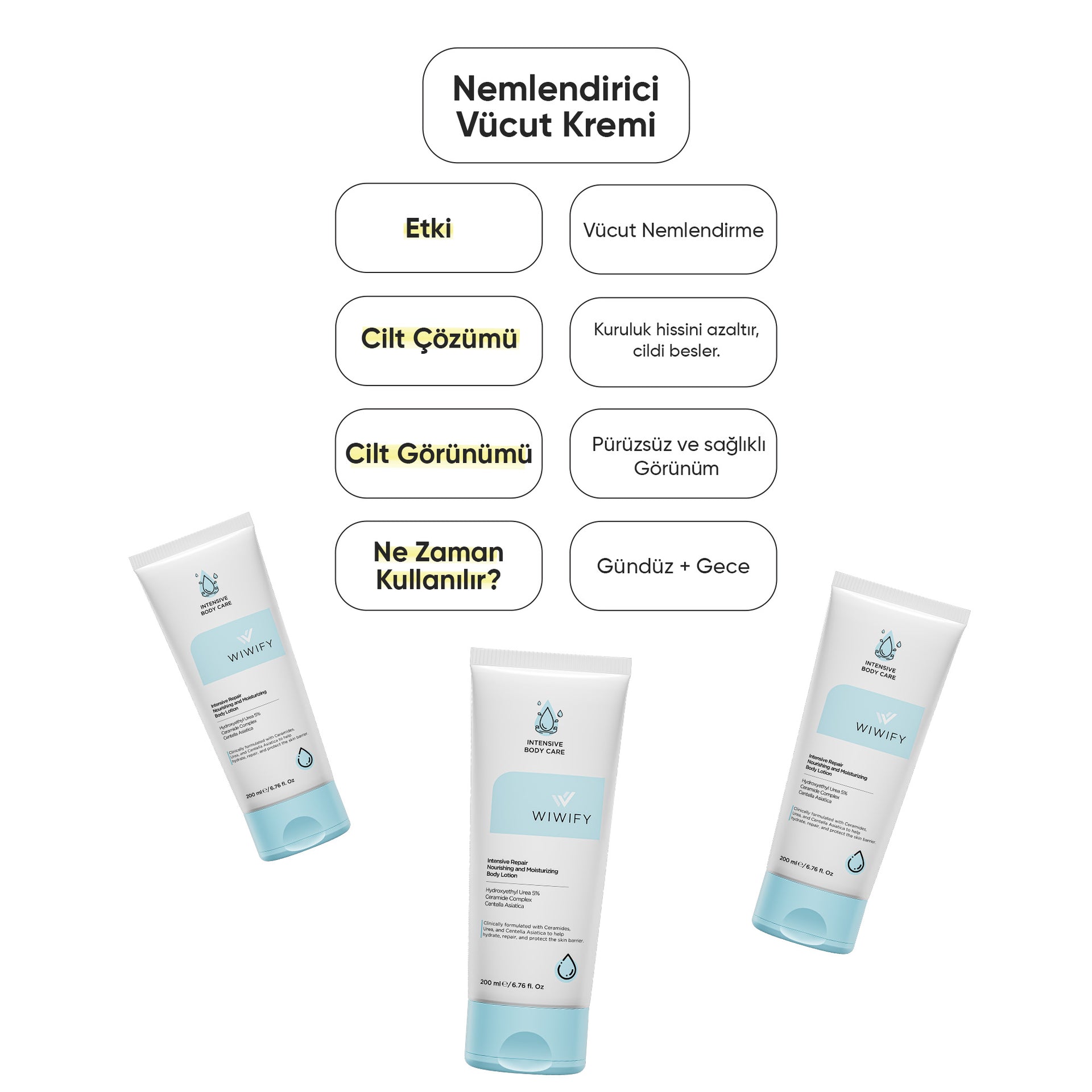 Yoğun Nemlendirici ve Onarıcı Vücut Kremi %5 Urea + Ceramide 200 ml