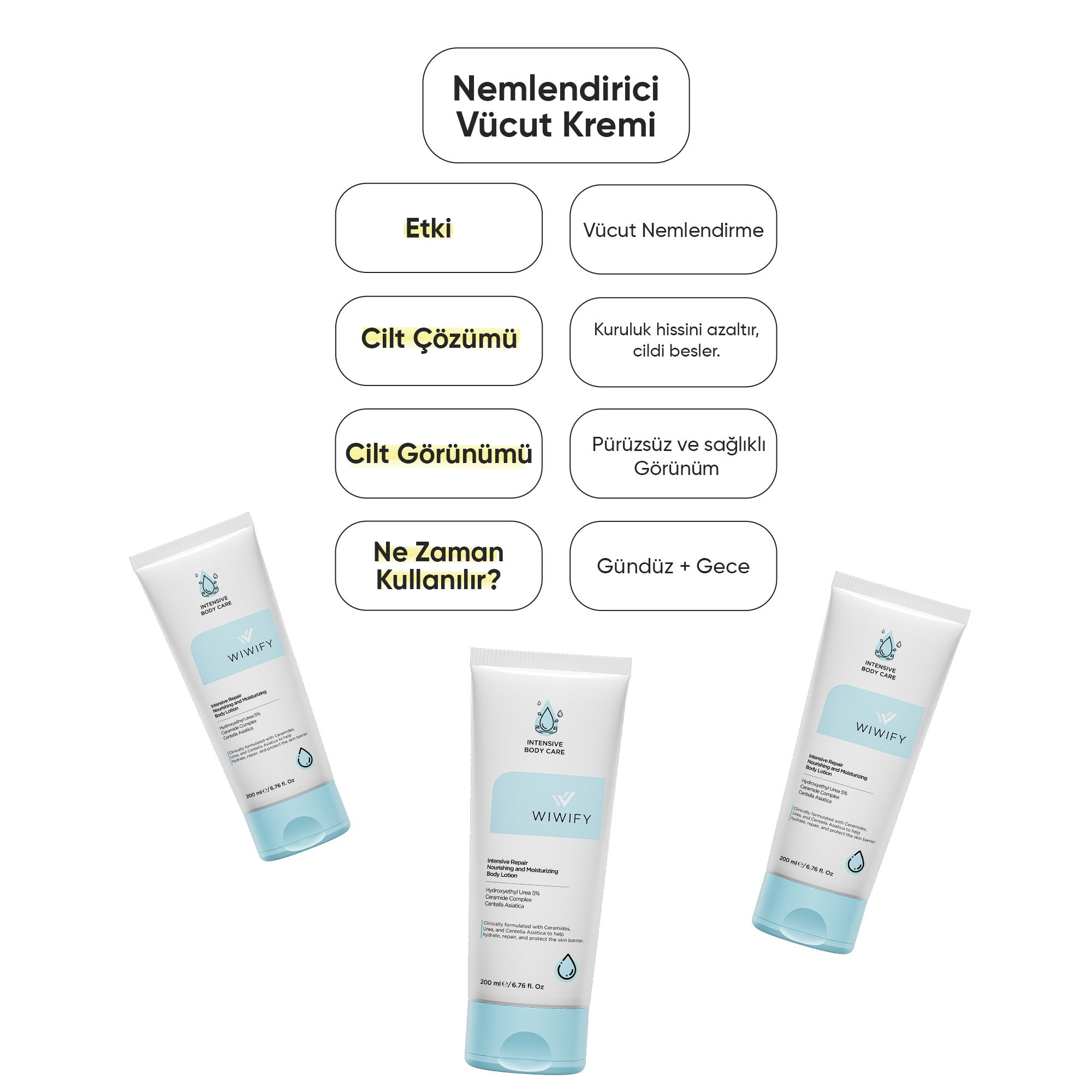 Yoğun Nemlendirici ve Onarıcı Vücut Kremi %5 Urea + Ceramide 200 ml