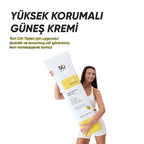 Aloe Vera Özlü, Leke Karşıtı, Cilt Tonu Eşitleyici, Yüksek Korumalı Güneş Kremi SPF 50+ Pa++++ 50 ml
