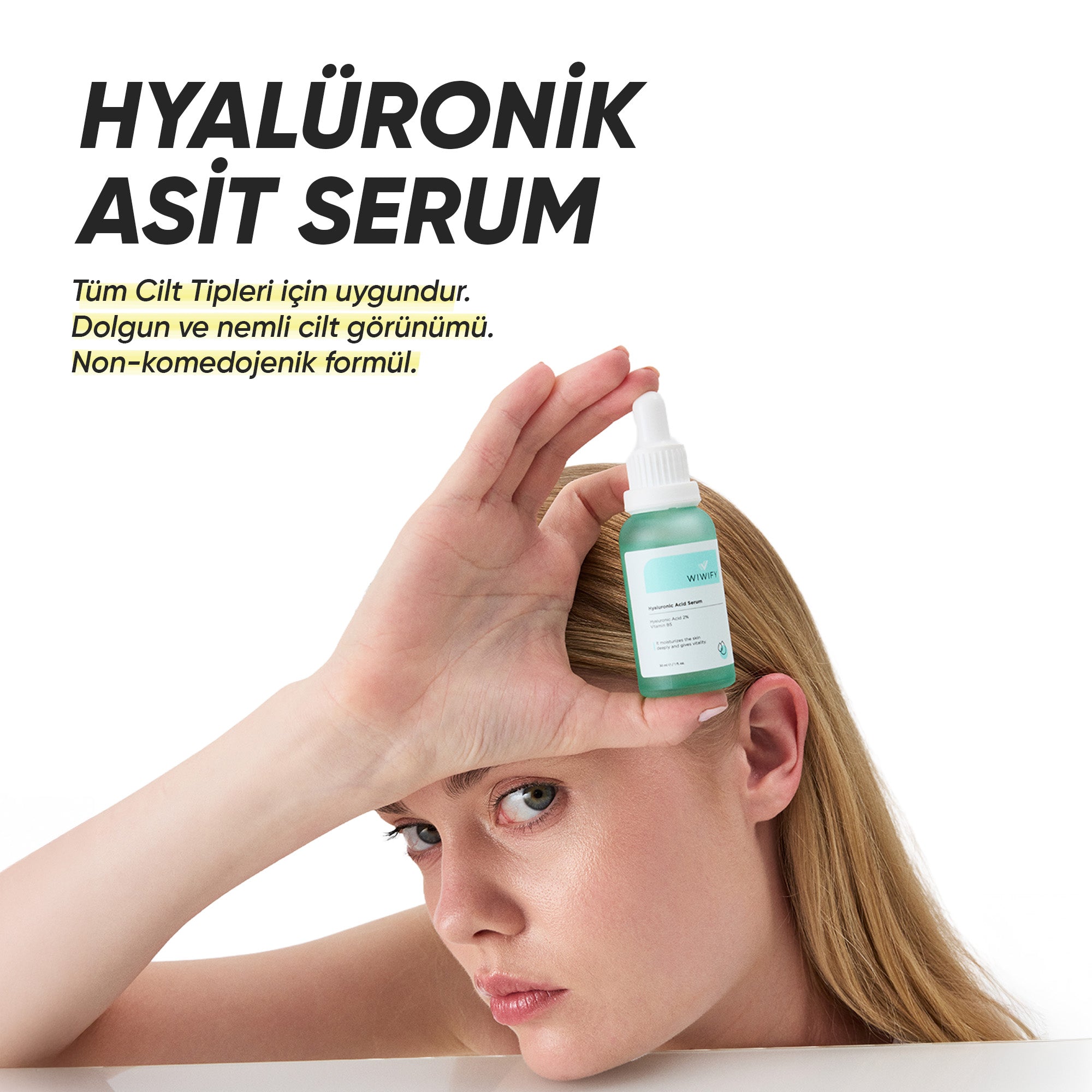 Yoğun Nemlendirici Hyaluronik Asit Cilt Bakım Serumu 30 ml