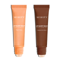 Nude Glow Lip Duo,  Cappuccino Glaze Balm + Peach Glaze Balm | Shea Butter, Squalane, Ceramide