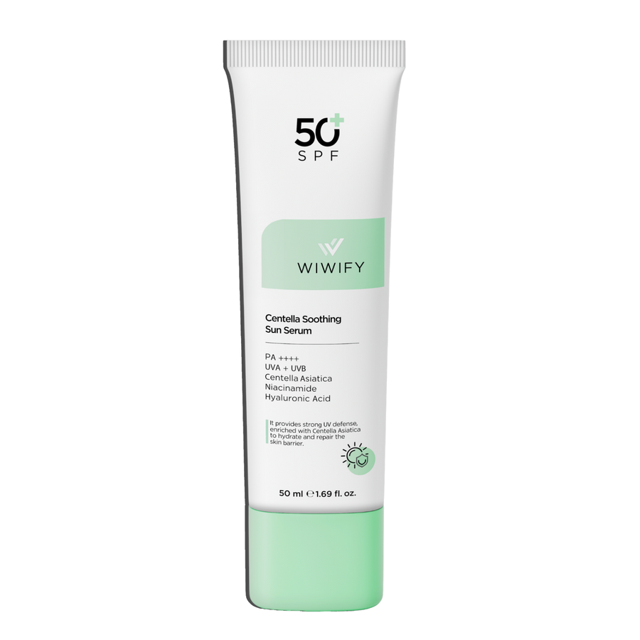 Yatıştırıcı, Onarıcı, Yüksek Korumalı, Centella Soothing Sun Serum SPF 50+ Pa 50++++ 50 ml