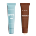 Glow & Protect  Lip Duo, Hydrating Lip Balm + Cappuccino Glaze Balm | SPF 15, Squalane, Ceramide
