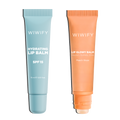Glow & Protect Lip Duo, Hydrating Lip Balm + Peach Glaze Balm | SPF 15, Squalane, Ceramide