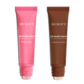 Warm & Juicy Lip Duo, Guava Glaze Balm + Cappuccino Glaze Balm | Shea Butter, Squalane, Ceramide