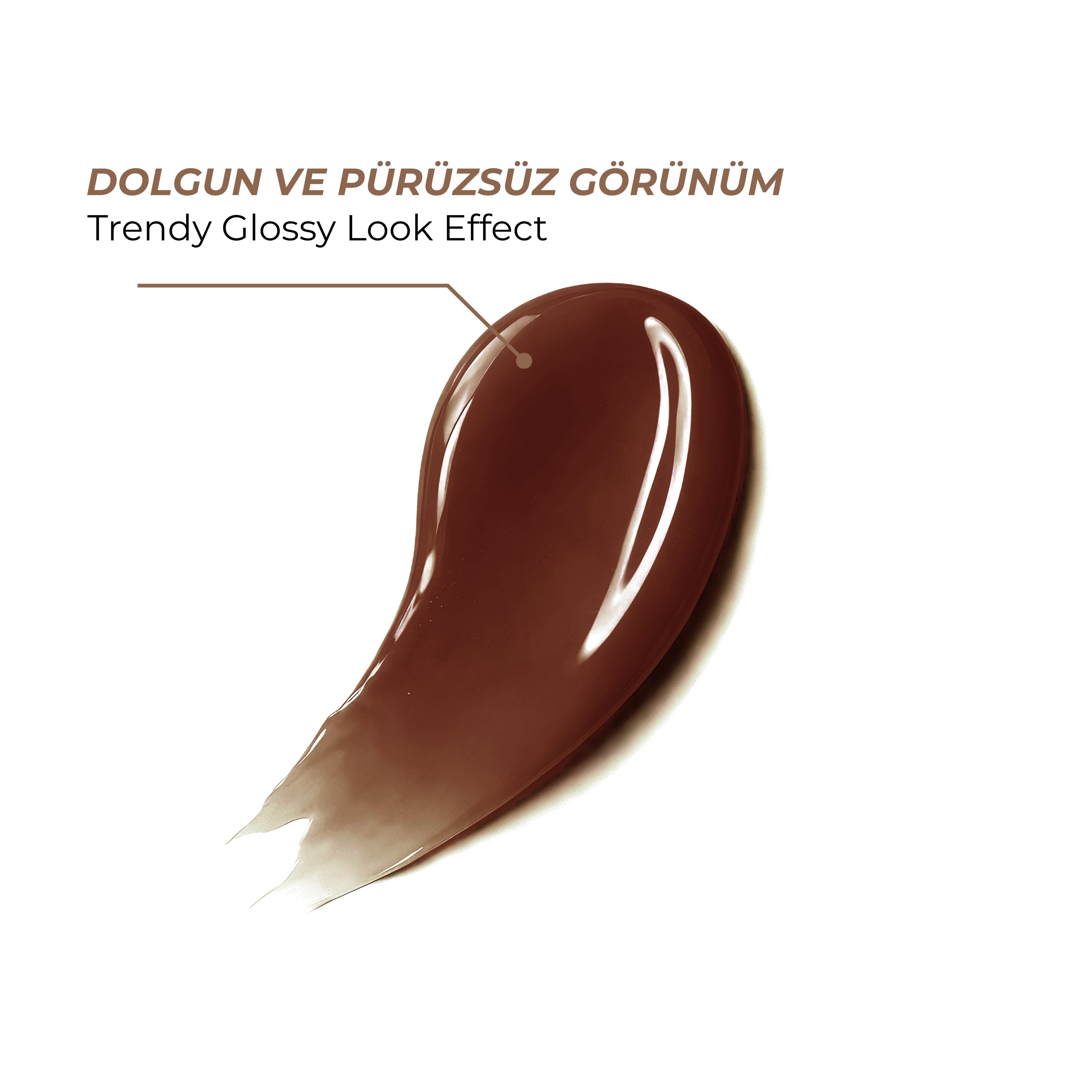 Lip Glowy Balm Cappuccino Glaze, Dolgun Görünüm Sağlayan, Parlatıcı, Nemlendirici, Renkli Dudak Bakım Balmı, Lip Balm 13 ml