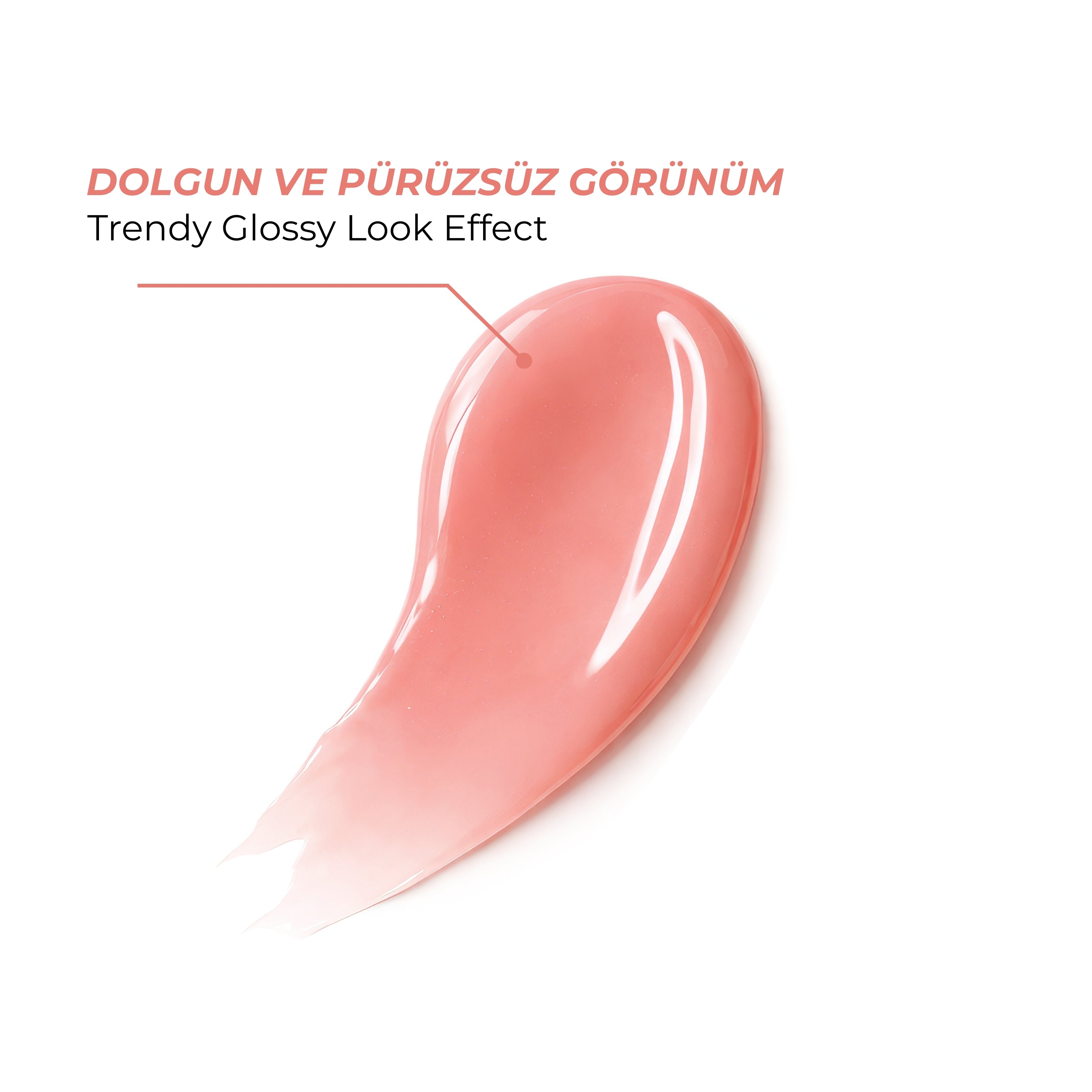 Lip Glowy Balm Guava Glaze, Dolgun Görünüm Sağlayan, Parlatıcı, Nemlendirici, Renkli Dudak Bakım Balmı, Lip Balm 13 ml