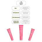Lip Glowy Balm Guava Glaze, Dolgun Görünüm Sağlayan, Parlatıcı, Nemlendirici, Renkli Dudak Bakım Balmı, Lip Balm 13 ml