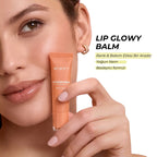 Lip Glowy Balm Peach Glaze, Dolgun Görünüm Sağlayan, Parlatıcı, Nemlendirici, Renkli Dudak Bakım Balmı, Lip Balm 13 ml