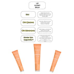 Lip Glowy Balm Peach Glaze, Dolgun Görünüm Sağlayan, Parlatıcı, Nemlendirici, Renkli Dudak Bakım Balmı, Lip Balm 13 ml