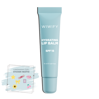 SPF 15 UV Korumalı, Şeffaf & Parlak Bitişli, Nemlendirici Dudak Balmı, Lip Balm 15 ml