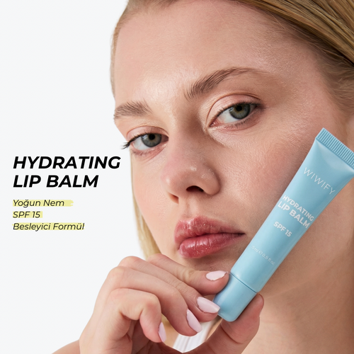 SPF 15 UV Korumalı, Şeffaf & Parlak Bitişli, Nemlendirici Dudak Balmı, Lip Balm 15 ml