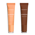 Nude Glow Lip Duo, Cappuccino Glaze Balm + Peach Glaze Balm | Shea Butter, Squalane, Ceramide | Wiwify