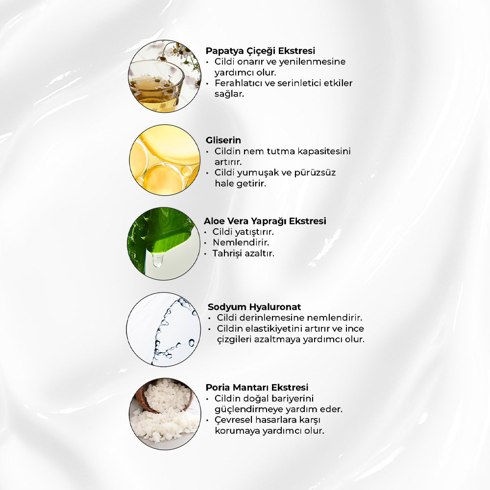 Aloe Vera ve Papatya Özlü, Arındırıcı Yüz Temizleme Jeli 500 ml