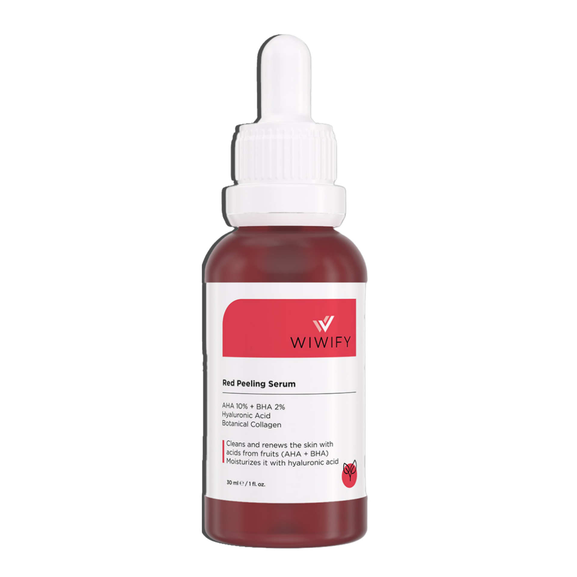 Akne Karşıtı ve Gözenek Sıkılaştırıcı, Aha + Bha Red Peeling Cilt Serumu 30 ml | Wiwify