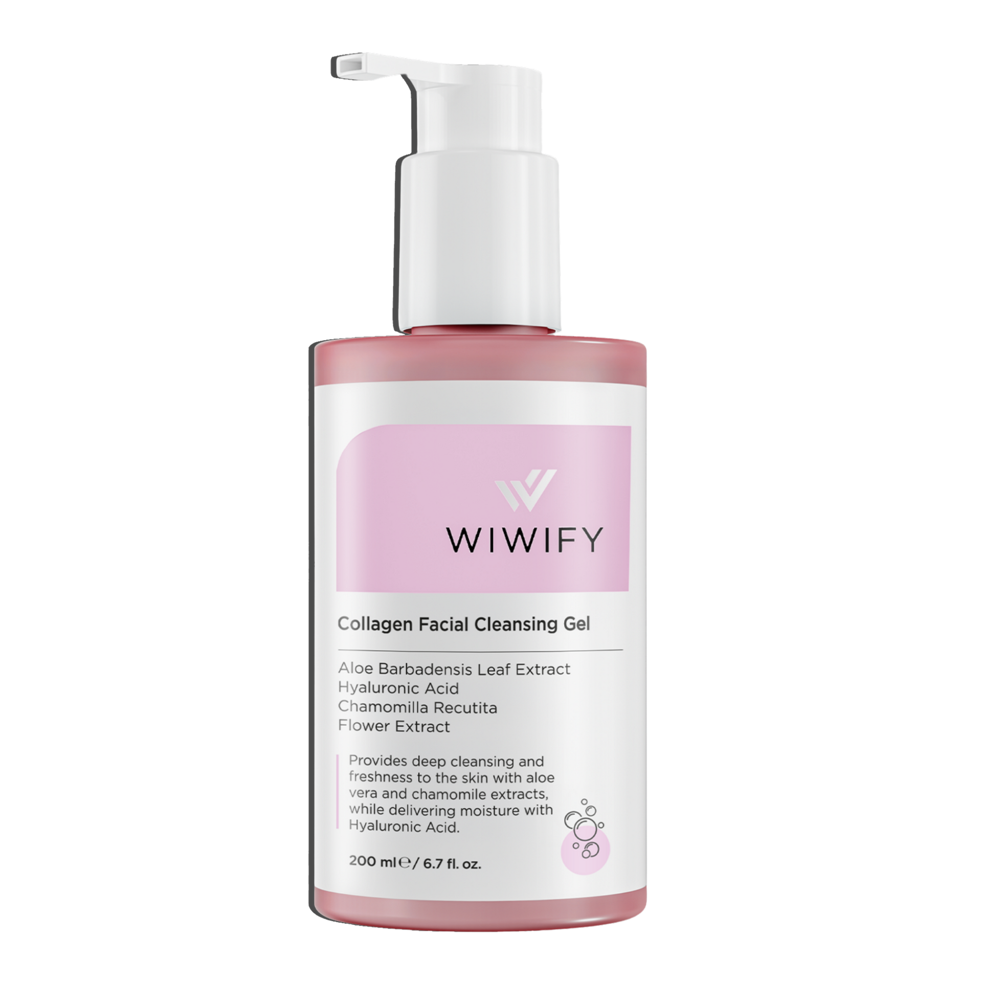 Aloe Vera ve Papatya Özlü, Arındırıcı Yüz Temizleme Jeli 200 ml | Wiwify