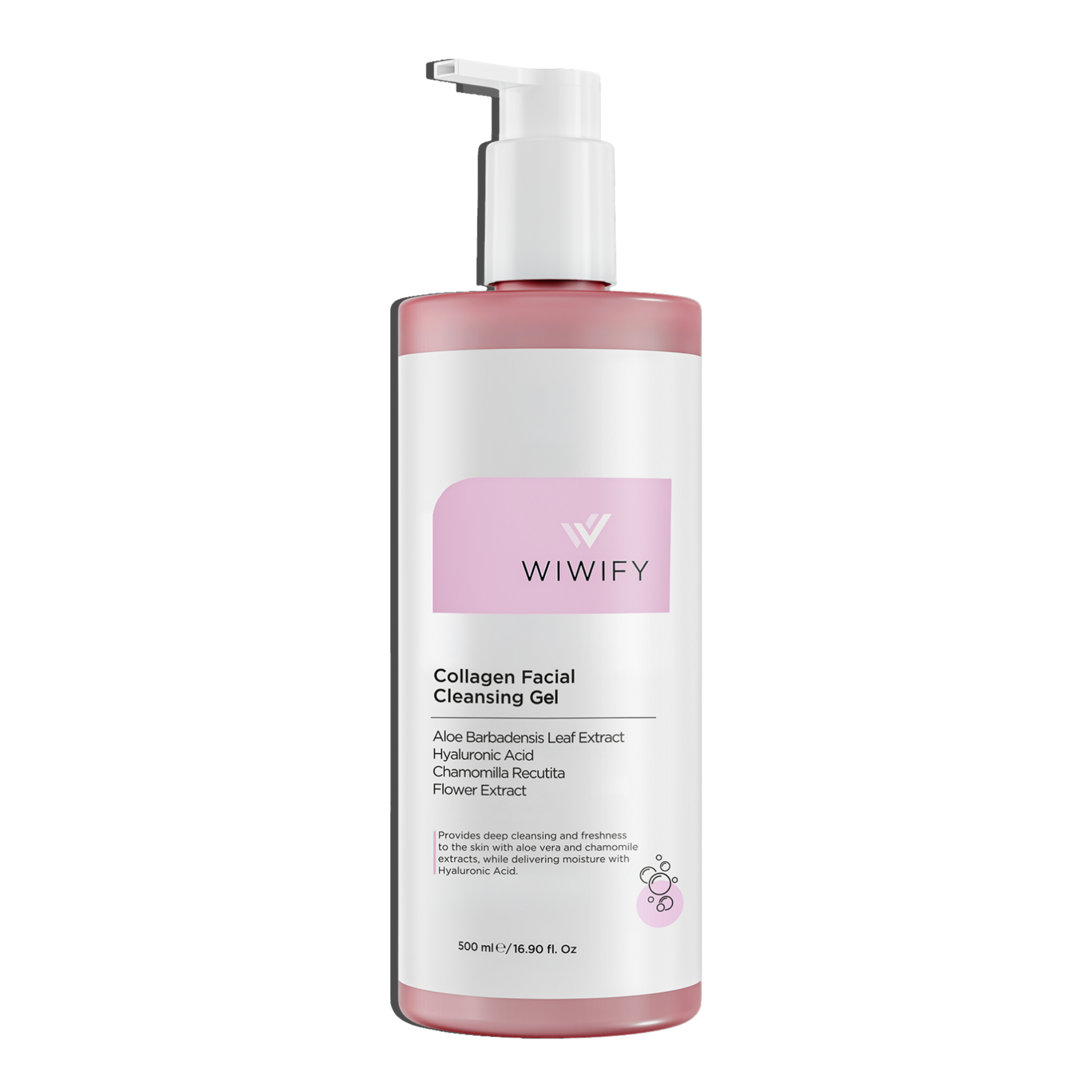 Aloe Vera ve Papatya Özlü, Arındırıcı Yüz Temizleme Jeli 500 ml | Wiwify
