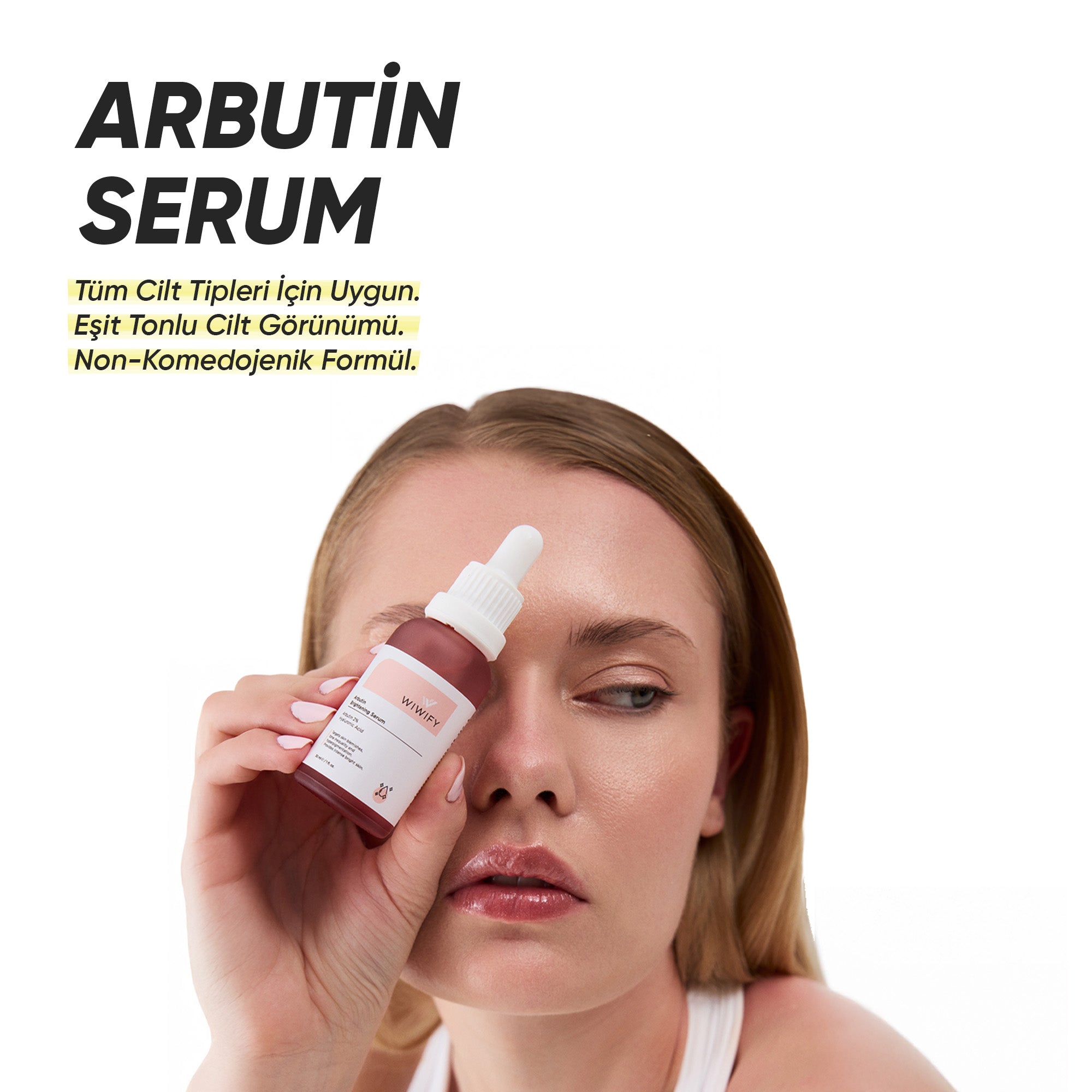 Leke Karşıtı ve Cilt Tonu Eşitleyici Arbutin Cilt Bakım Serumu 30 ml