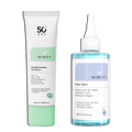 Gözenek ve Yatıştırma Seti, Tonik + Güneş Koruyucu | Hyaluronic Acid, Niacinamide, AHA+BHA