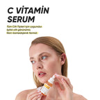 Aydınlatıcı ve Cilt Tonu Eşitleyici C Vitamini Cilt Bakım Serumu 30 ml