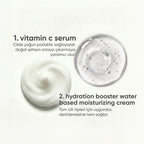 Derin Nem ve Canlandırma İçin Nemlendirici Krem, C Vitamini Serumu Cilt Bakım Seti