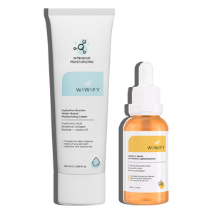 Moisturizing Cream for Deep Hydration and Revitalization, Vitamin C Serum Skincare Set