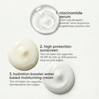Gözenek ve Akne Karşıtı Nemlendirici, Güneş Kremi ve Niacinamide Serum Cilt Bakım Seti