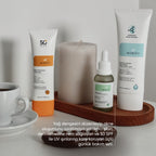 Gözenek ve Akne Karşıtı Nemlendirici, Güneş Kremi ve Niacinamide Serum Cilt Bakım Seti