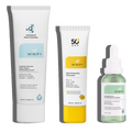 Gözenek ve Akne Karşıtı Nemlendirici, Güneş Kremi ve Niacinamide Serum Cilt Bakım Seti