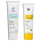 Yoğun Nem & UV Koruma Seti, Nemlendirici + Güneş Koruyucu | Alpha-Arbutin, Hyaluronic Acid | Wiwify