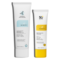 Güneş Koruması ve Nemlendirme İçin Güneş Kremi ve Nemlendirici Cilt Bakım Seti