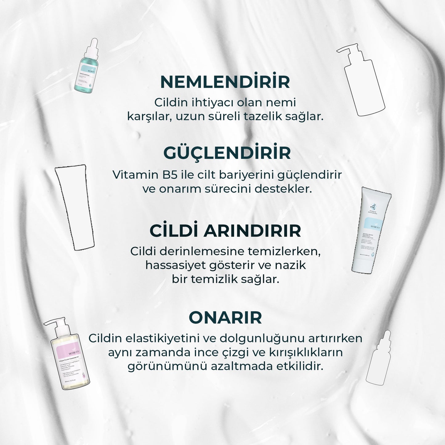 Hassas Cilt İçin Nemlendirici ve Hyaluronik Asit Serum Seti