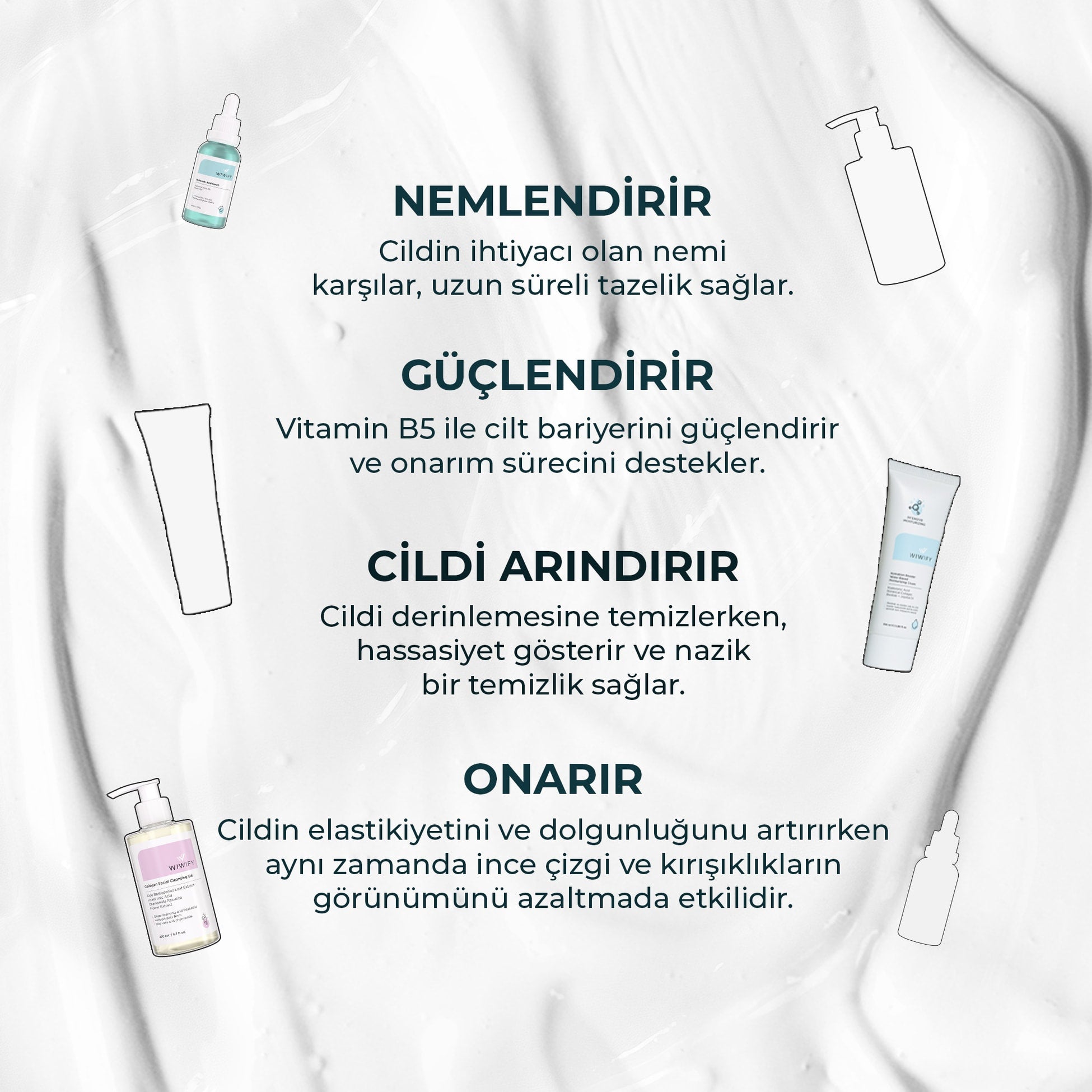 Hassas Cilt İçin Nemlendirici ve Hyaluronik Asit Serum Seti