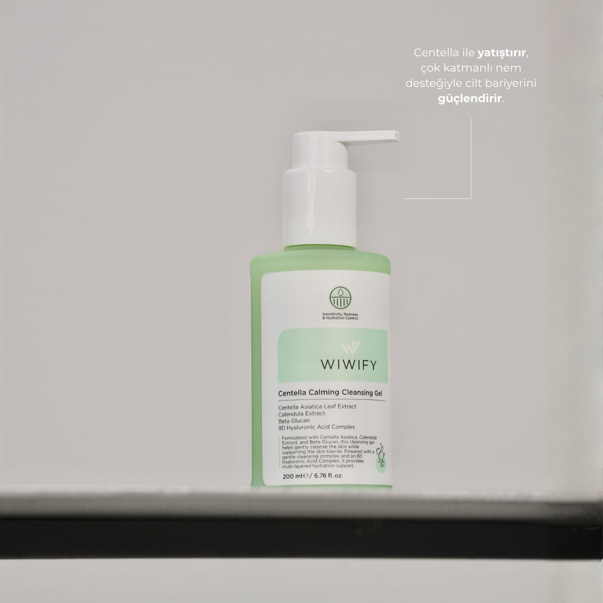 Centella Calming Yüz Yıkama Jeli Hassasiyet ve Kızarıklık Karşıtı – cilt bakım rutini | Wiwify