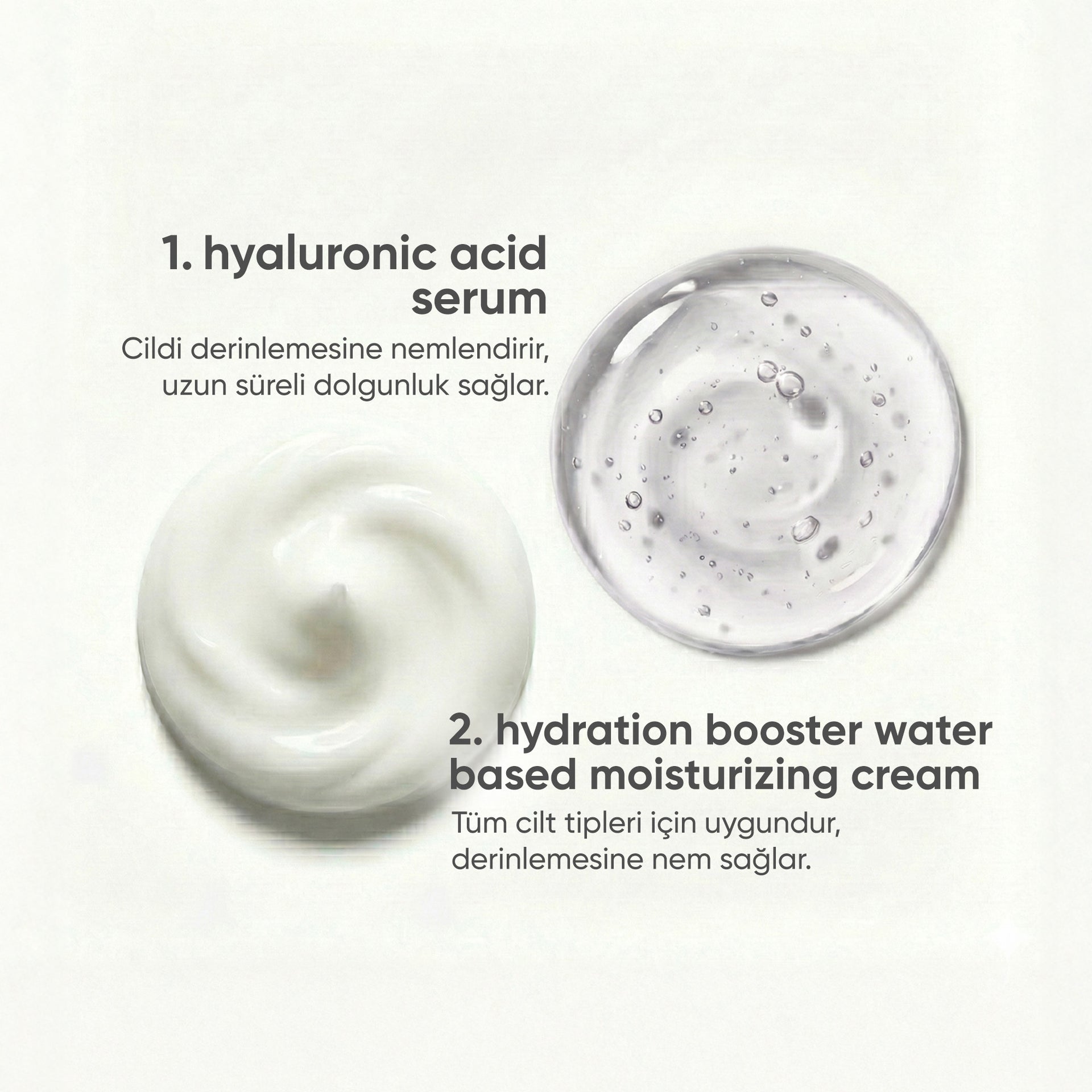 Hydra BOMB Nemlendirici, Hyaluronik Asit Serum Cilt Bakım Seti