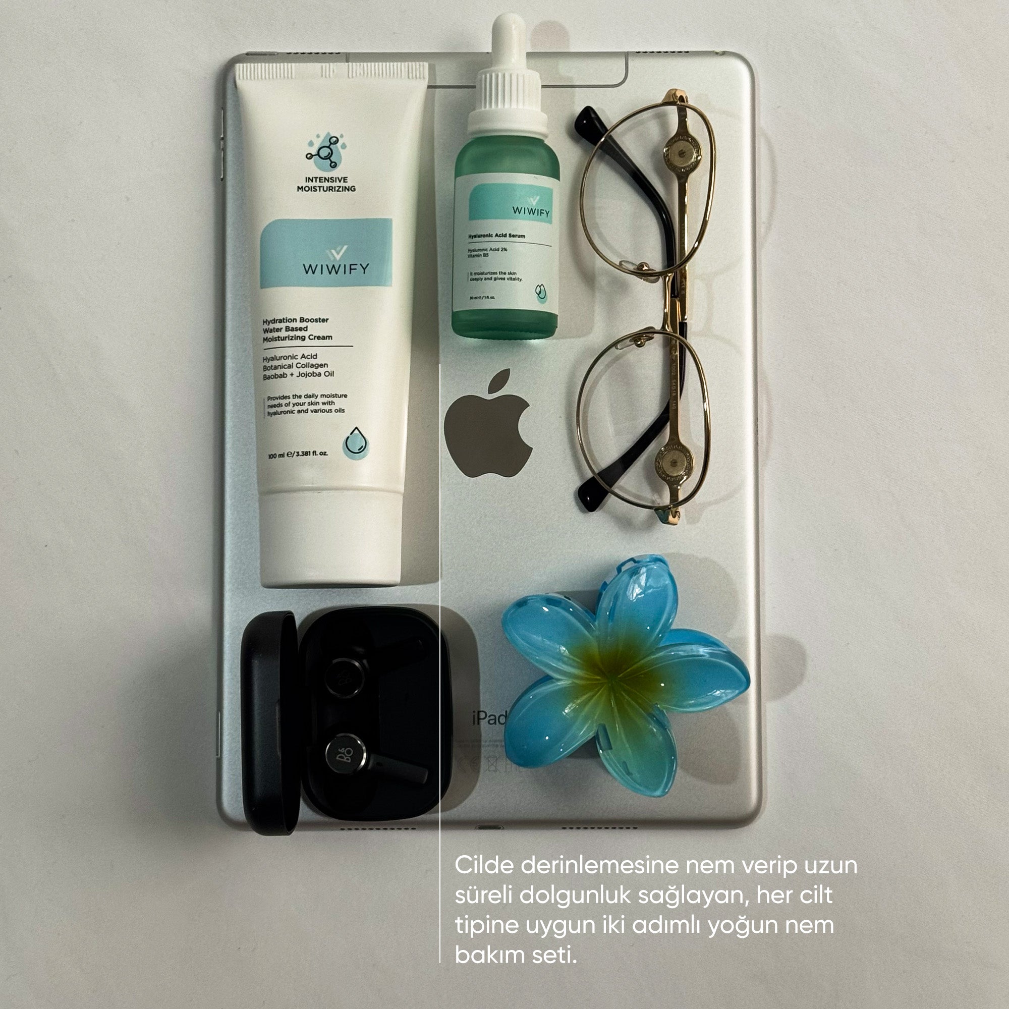 Hydra BOMB Nemlendirici, Hyaluronik Asit Serum Cilt Bakım Seti