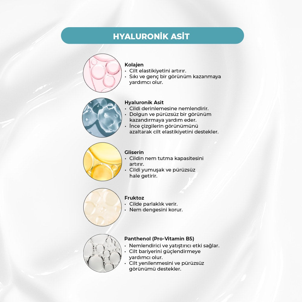 Kuru Ciltler İçin Hyaluronik Asit ve Güneş Koruma Seti