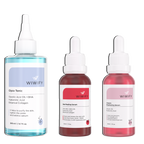 Leke Karşıtı Yenileyici Bakım Seti, Tonik + Red Peeling + Arbutin | AHA+BHA, Hyaluronic Acid | Wiwify