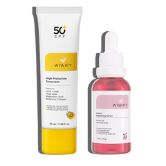 Lekeli Ciltler İçin Güneş Kremi, Arbutin Serum Cilt Bakım Seti