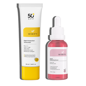 Sunscreen for Blemished Skin, Arbutin Serum Skincare Set