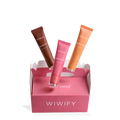 Lip Glowy Balm 3'lü Set, Guava, Cappuccino, Peach Glaze, Kutu Hediyeli | Wiwify