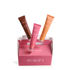 Lip Glowy Balm 3'lü Set, Guava, Cappuccino, Peach Glaze, Kutu Hediyeli | Wiwify