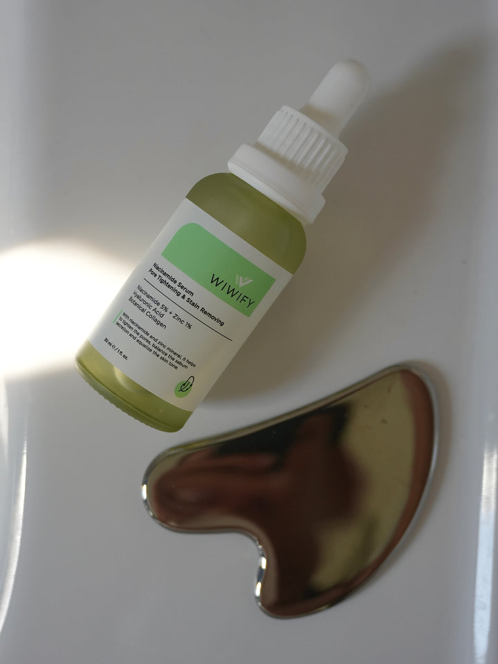Sivilce ve Siyah Nokta Karşıtı, Aydınlatıcı Niacinamide Cilt Bakım Serumu 30 ml – kullanım fotoğrafı 3