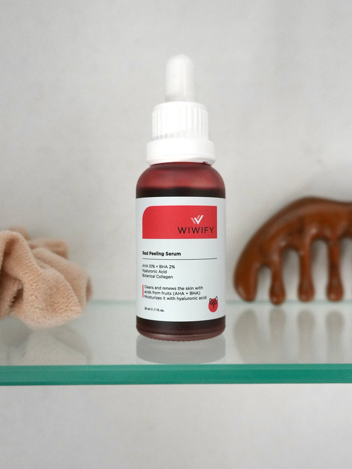 Akne Karşıtı ve Gözenek Sıkılaştırıcı, Aha + Bha Red Peeling Cilt Serumu 30 ml – kullanım fotoğrafı 5