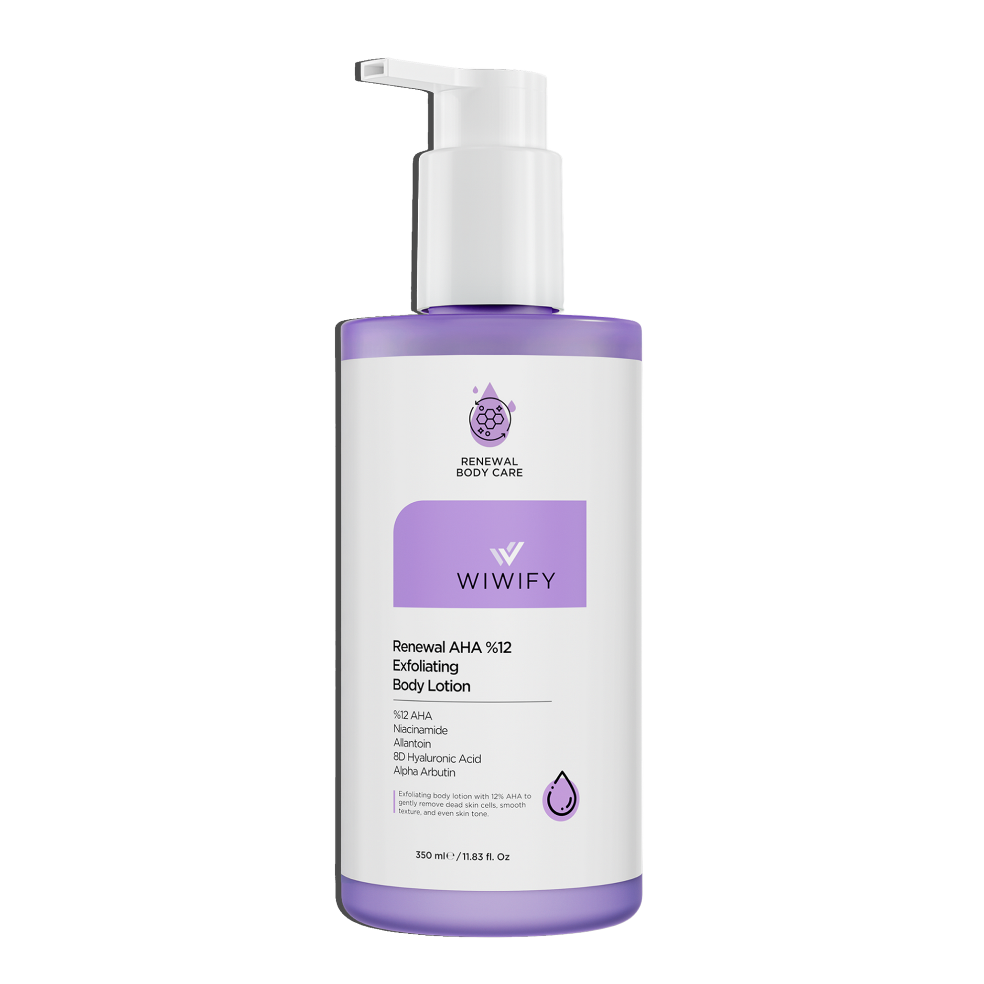 Renewal AHA %12 Derinlemesine Arındırıcı & Nem Destekli Vücut Losyonu 350 ml | Wiwify