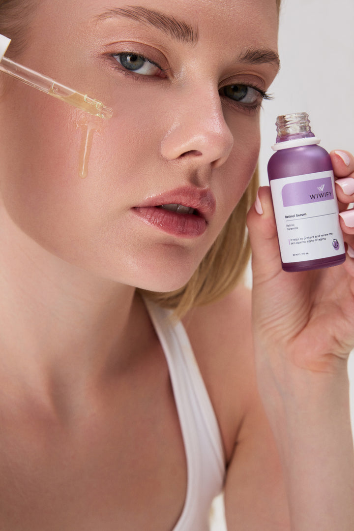 Yaşlanma Karşıtı, Kırışıklık Giderici ve Onarıcı Retinol Cilt Bakım Serumu 30 ml – kullanım fotoğrafı 1