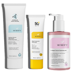 Doğal Temizlik ve Koruma İçin Nemlendirici, Güneş Kremi ve Yüz Tenizleme Jeli Cilt Bakım Seti