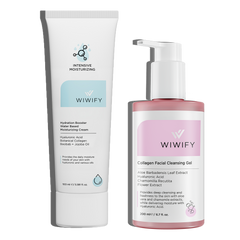 Kuru ve Hassas Ciltler İçin Nemlendirici, Yüz Temizleme Jeli Cilt Bakım Seti