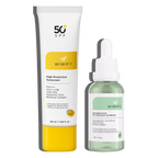 Yağlı ve Geniş Gözenekli Ciltler İçin Güneş Kremi, Niacinamide Serum Cilt Bakım Seti